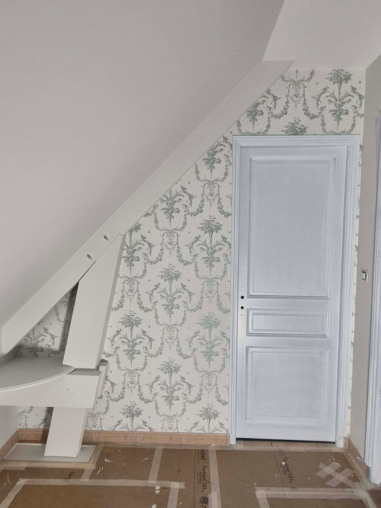 Papier peint pièce à vivre par SDS Peinture Évreux