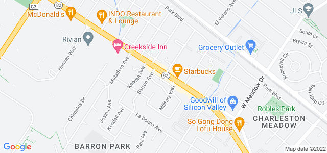 Map of business location