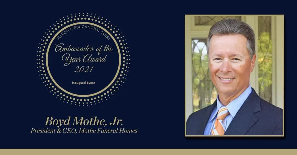 Boyd Mothe Jr 2021 Ambassador Of The Year