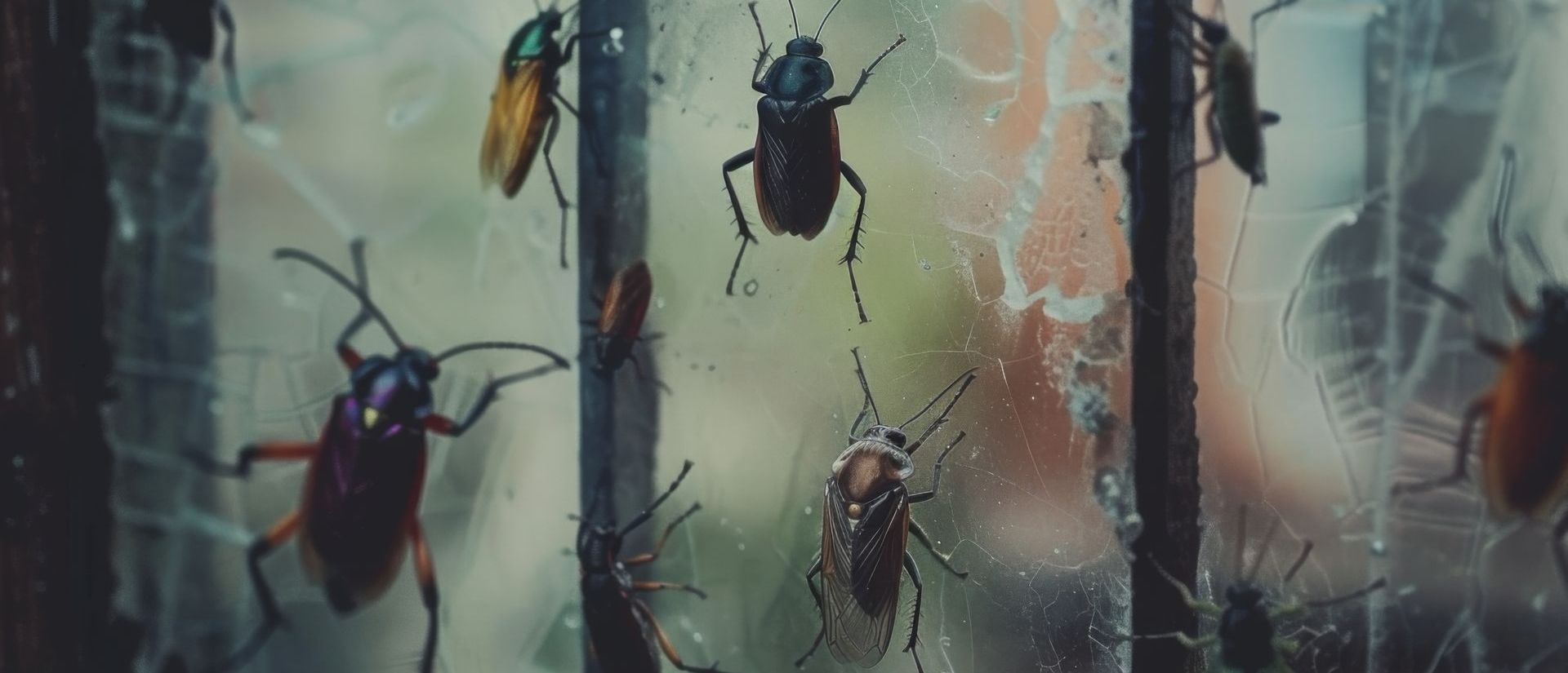bugs on a window