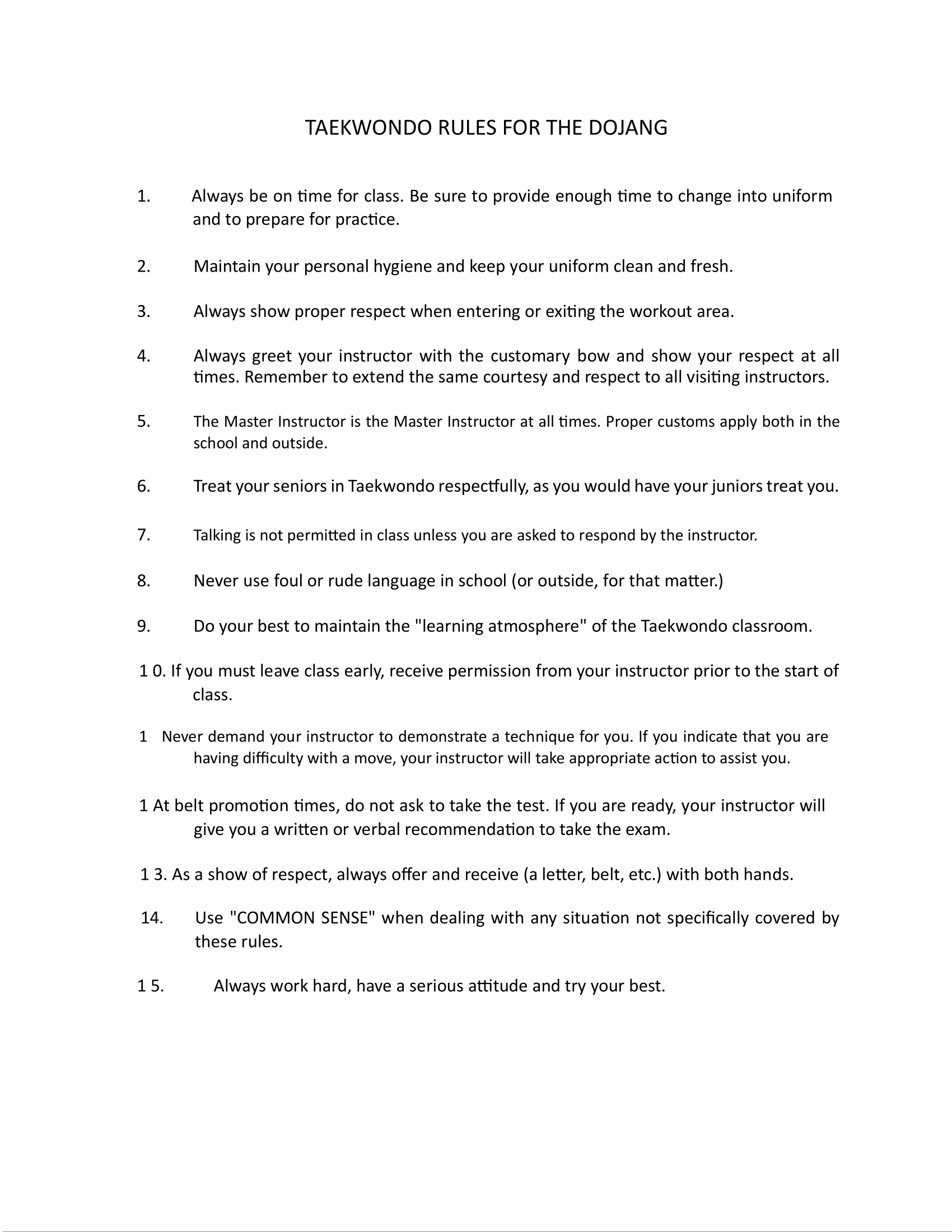 A white sheet of paper with a lot of text on it.
