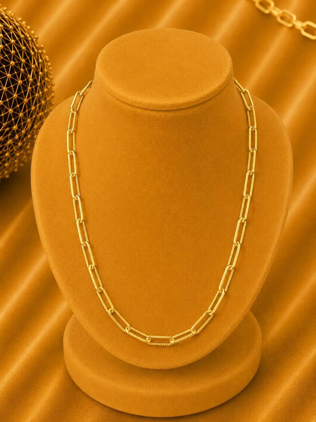 ✨ Geribbelde schakel ketting ✨
