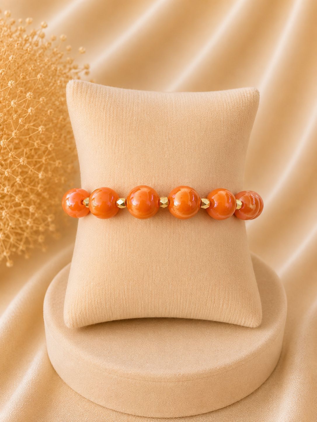 ✨ Oranje kralen armband ✨