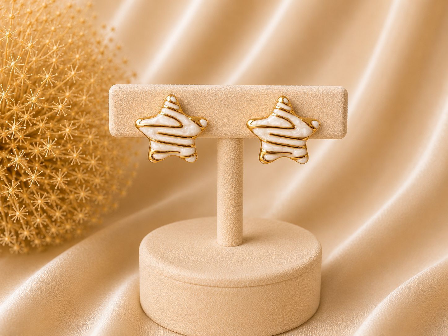 ✨ Ster oorbellen met goud ✨