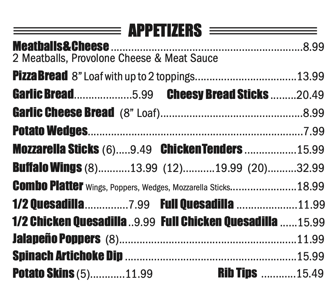 appetizers