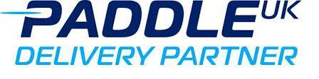 Paddle UK Delivery Partner logo: Blue text