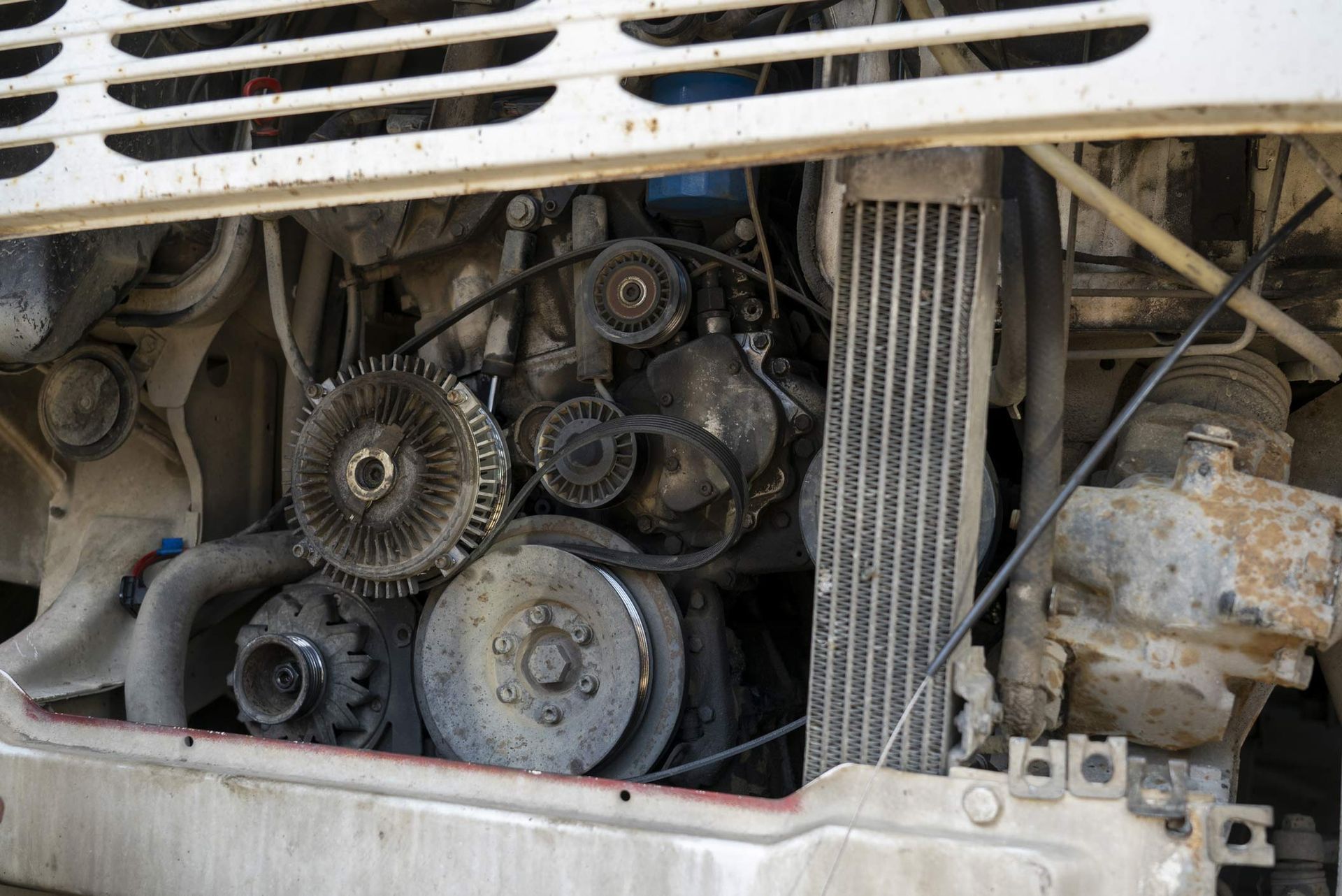 Engine of an old truck. Engine of an old truck.