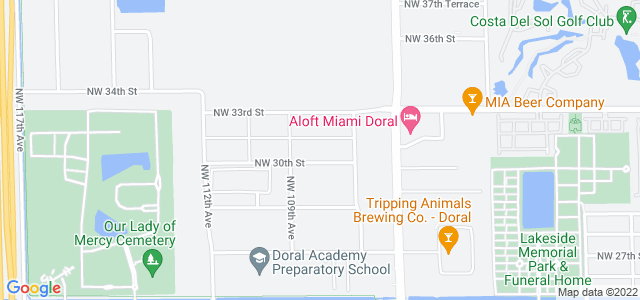 Map of business location