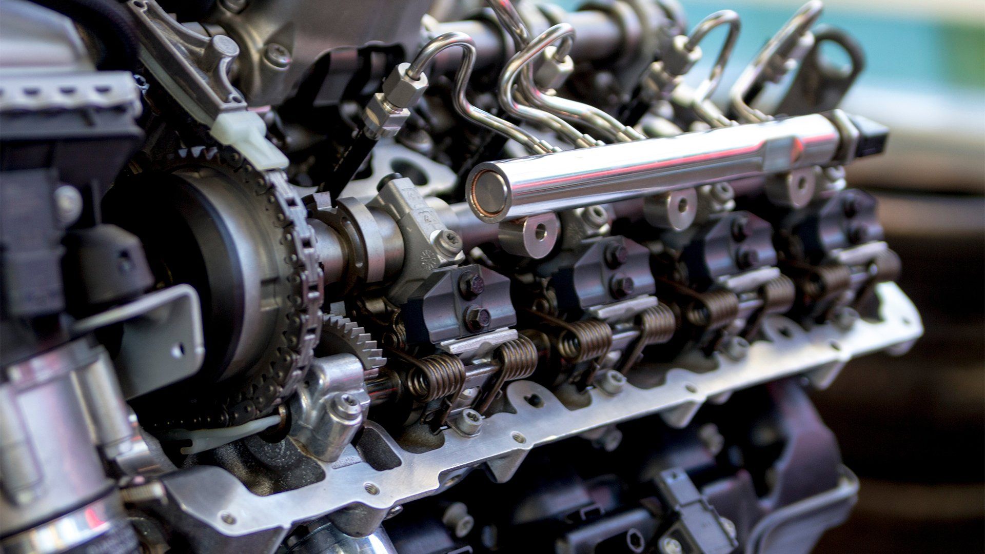 a well-maintained diesel engine