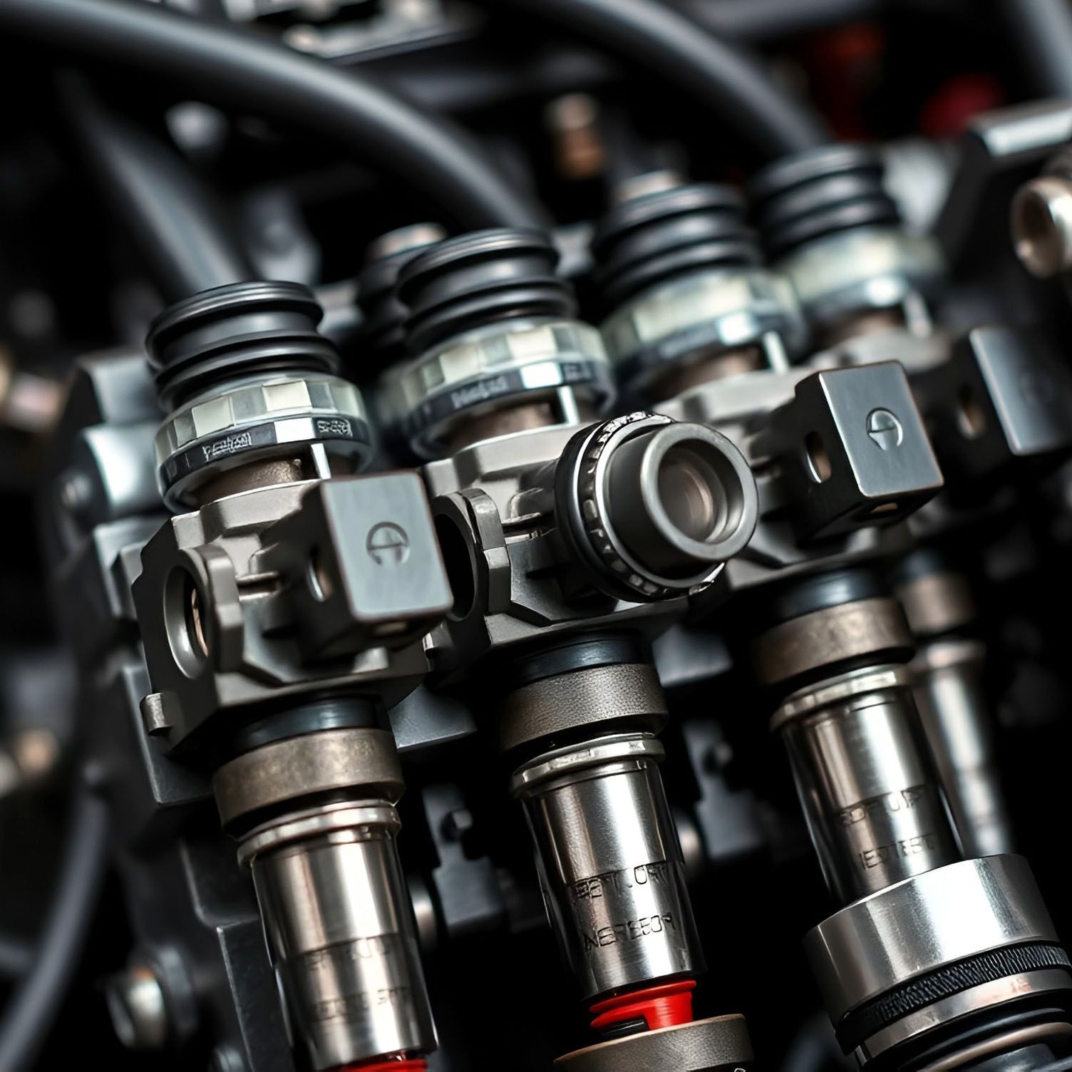 close up of a fuel injector