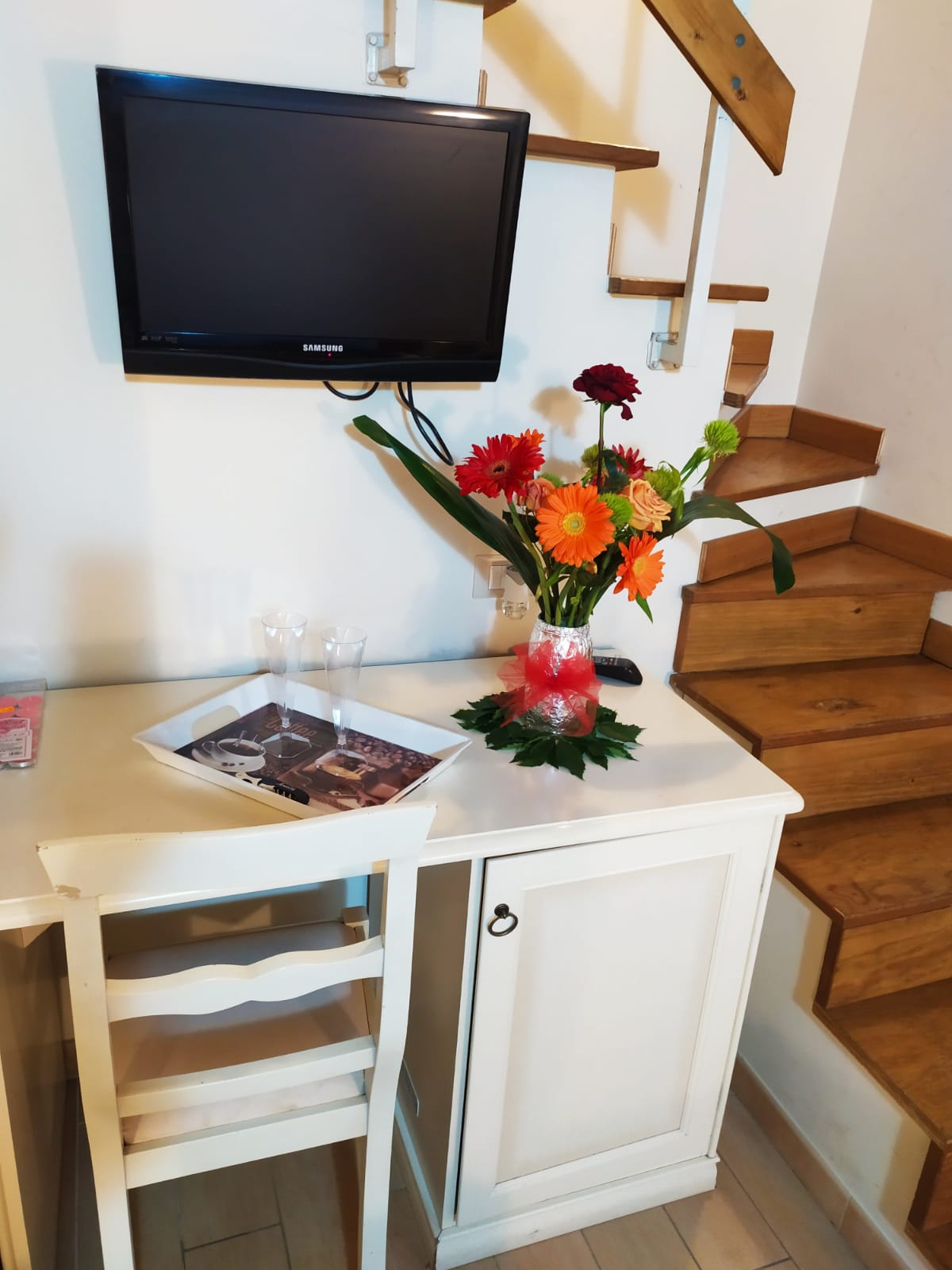 TV e comfort della camera del B&B