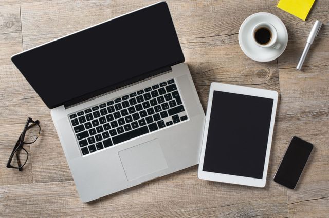 photo showing a laptop and tablet