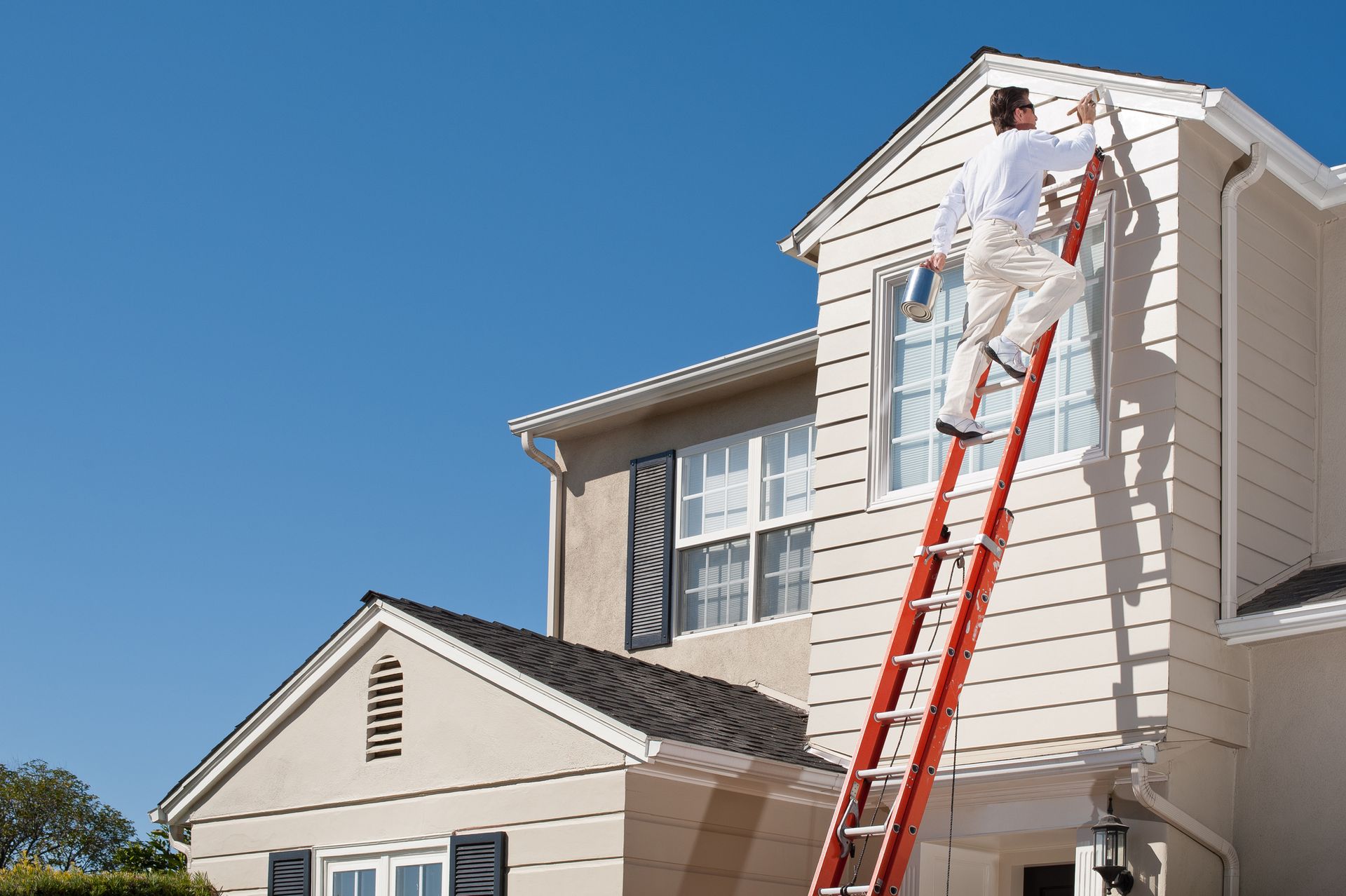 House painter with paint brush