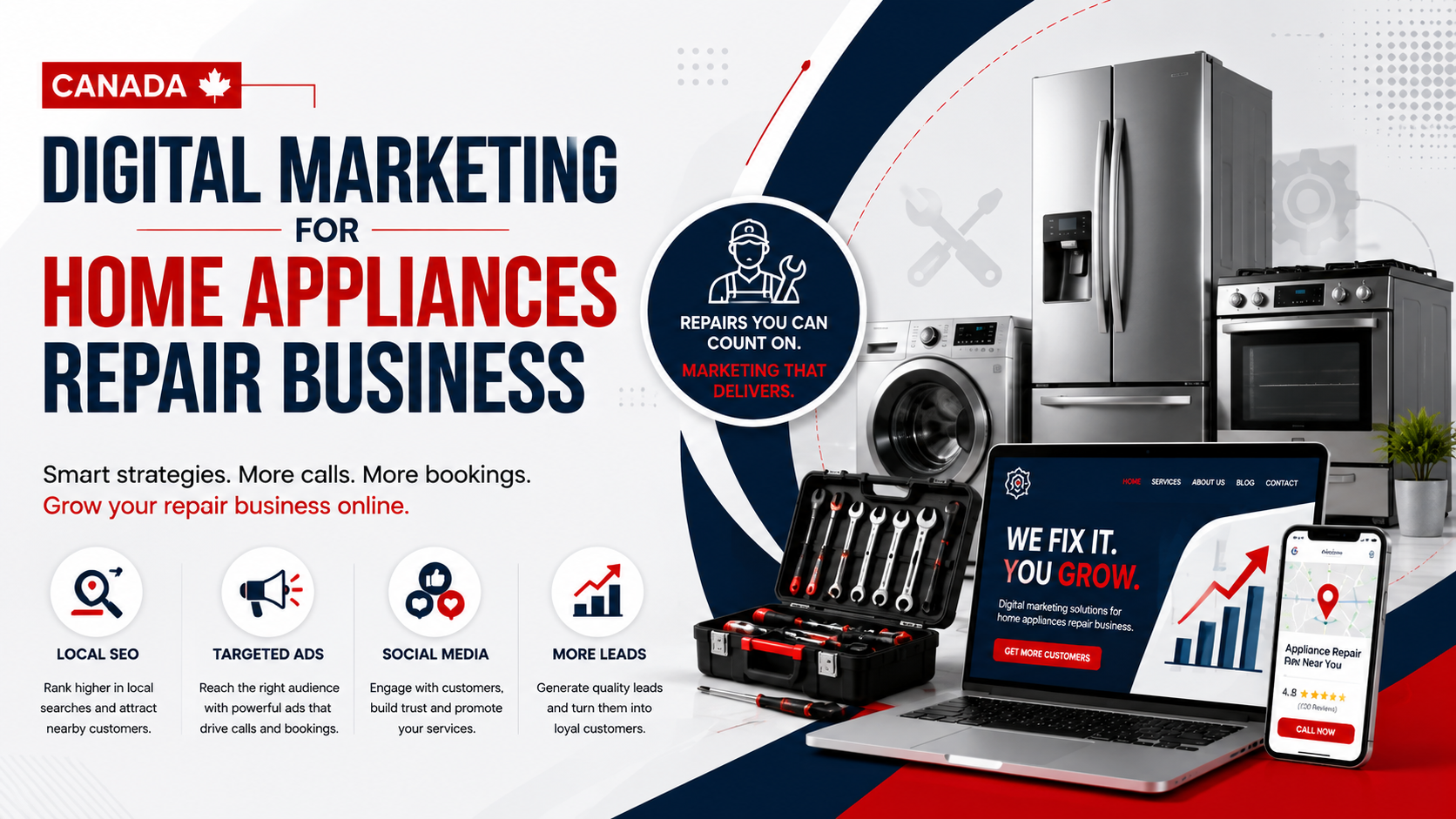 Digital Marketing for Appliance Repair Services | DMlink