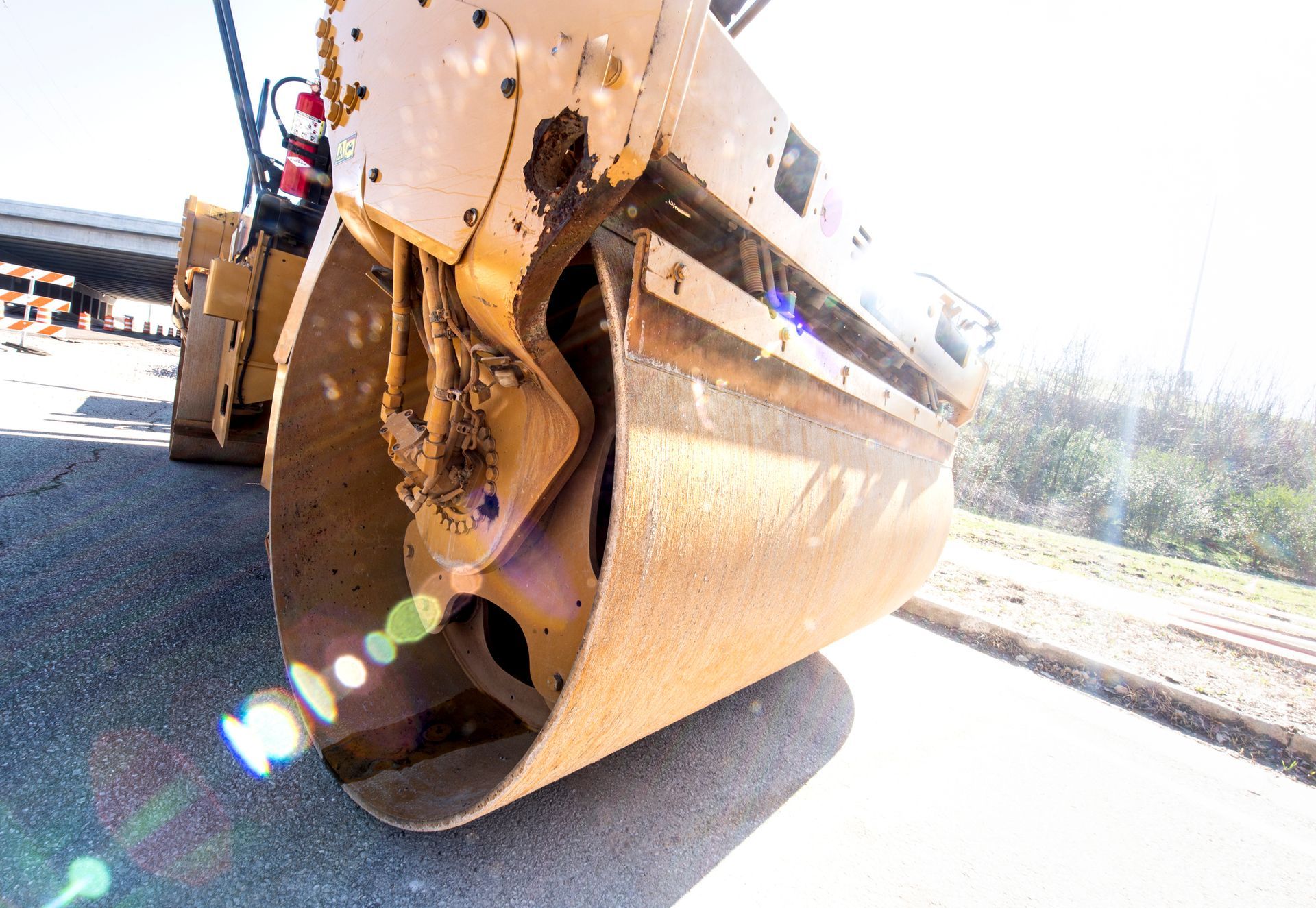 A paving machine from Pave Patrol, LLC, a paving company, in Princeton, NJ. A paving machine from Pave Patrol, LLC, a paving company, in Princeton, NJ.