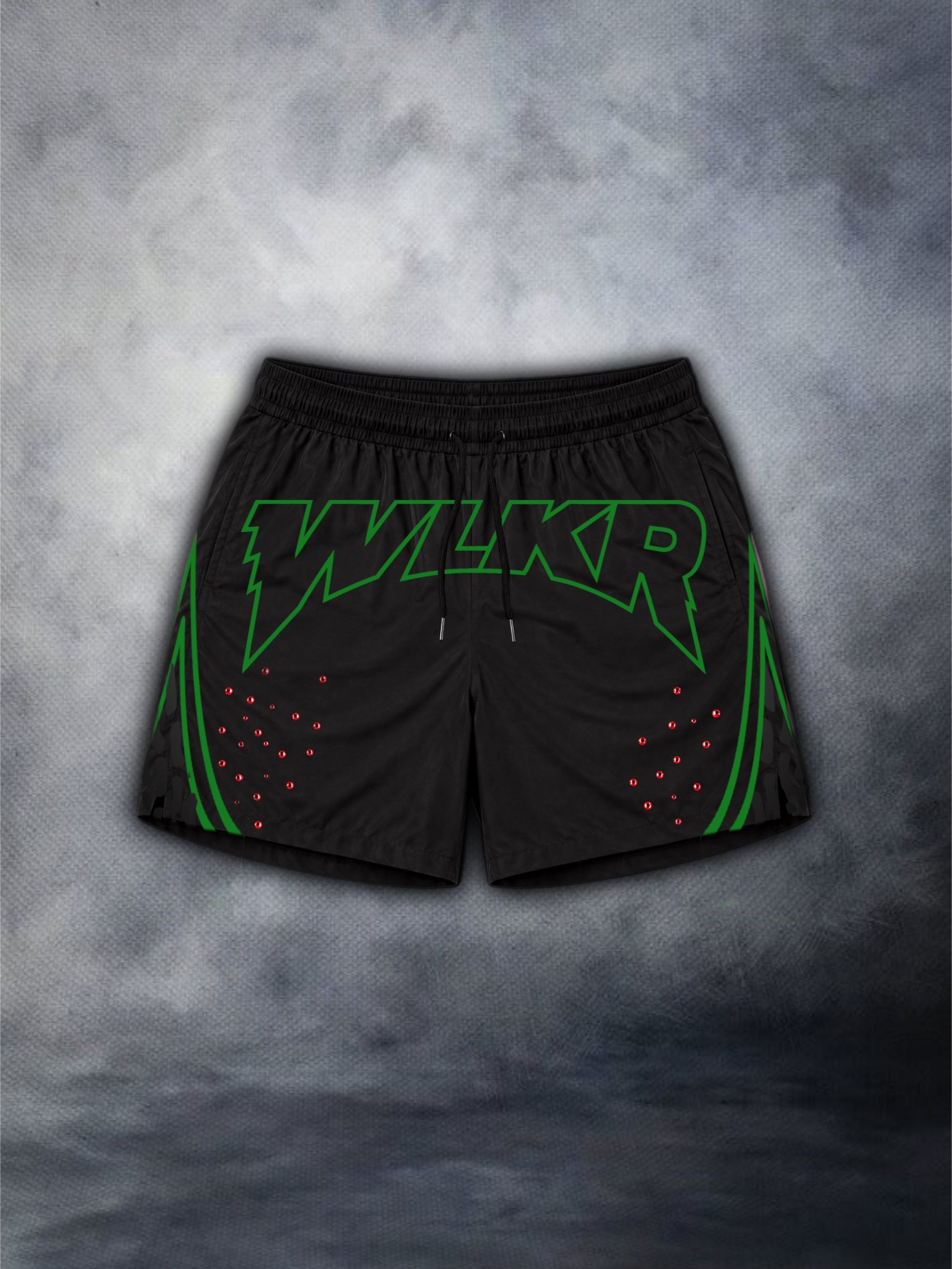 Men's Green/Blk WLKR Performance Shorts