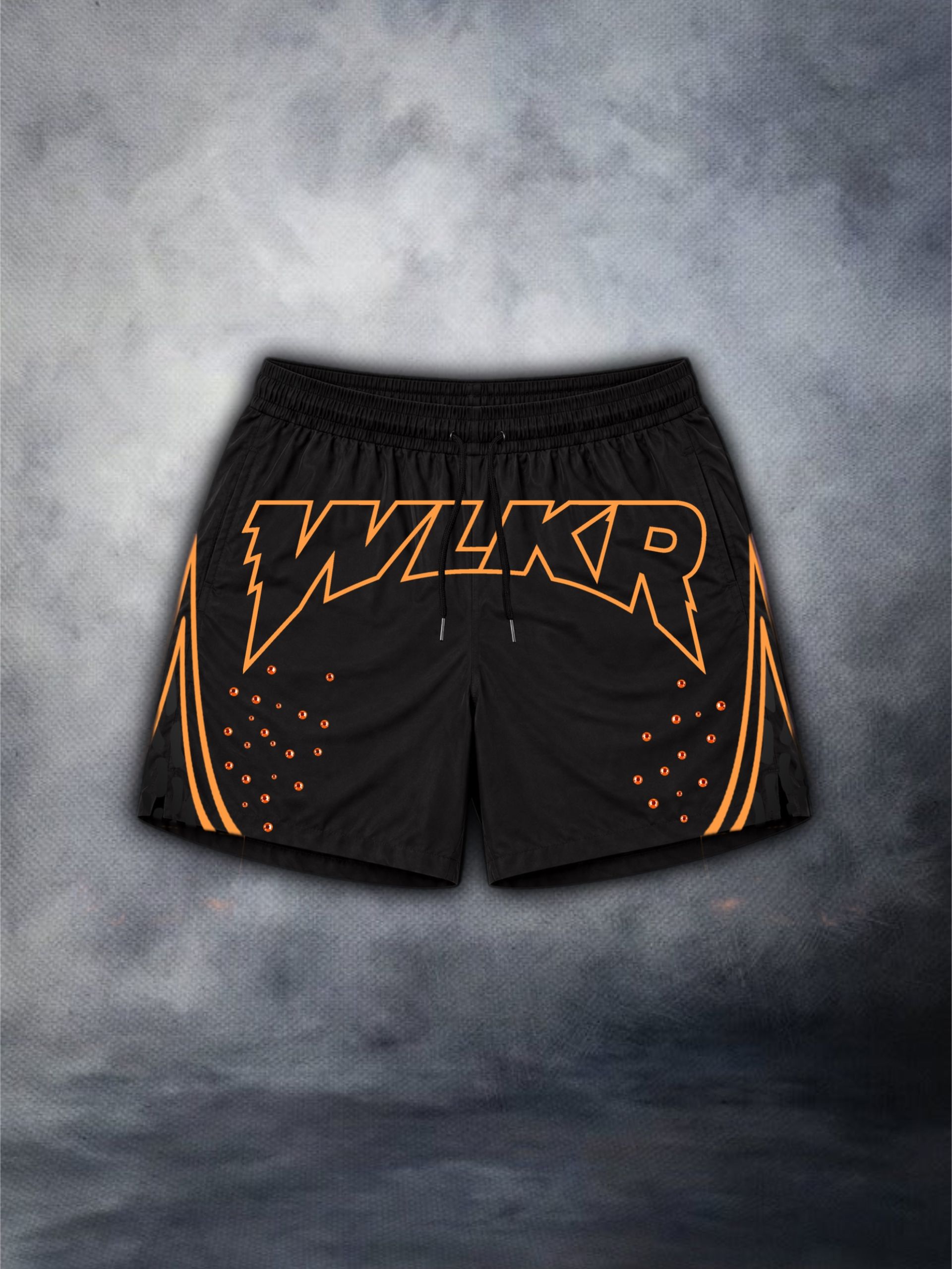 Men's Orange/Mocha Brown WLKR Performance Shorts