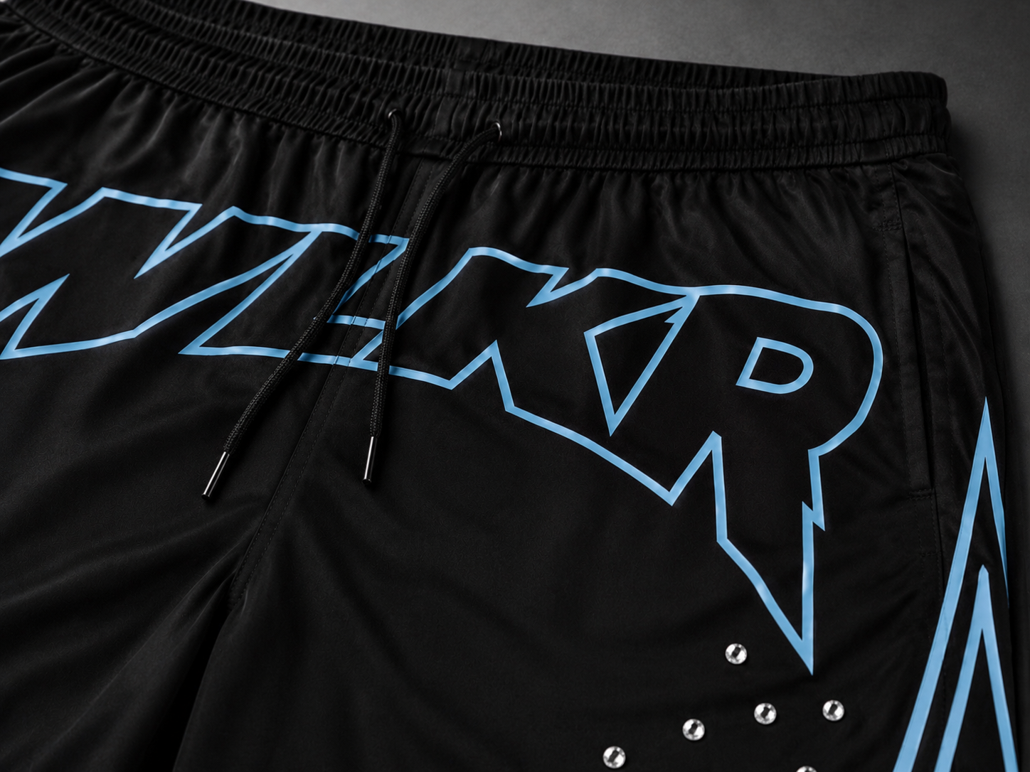 Men's Powder Blue/Blk WLKR Performance Shorts