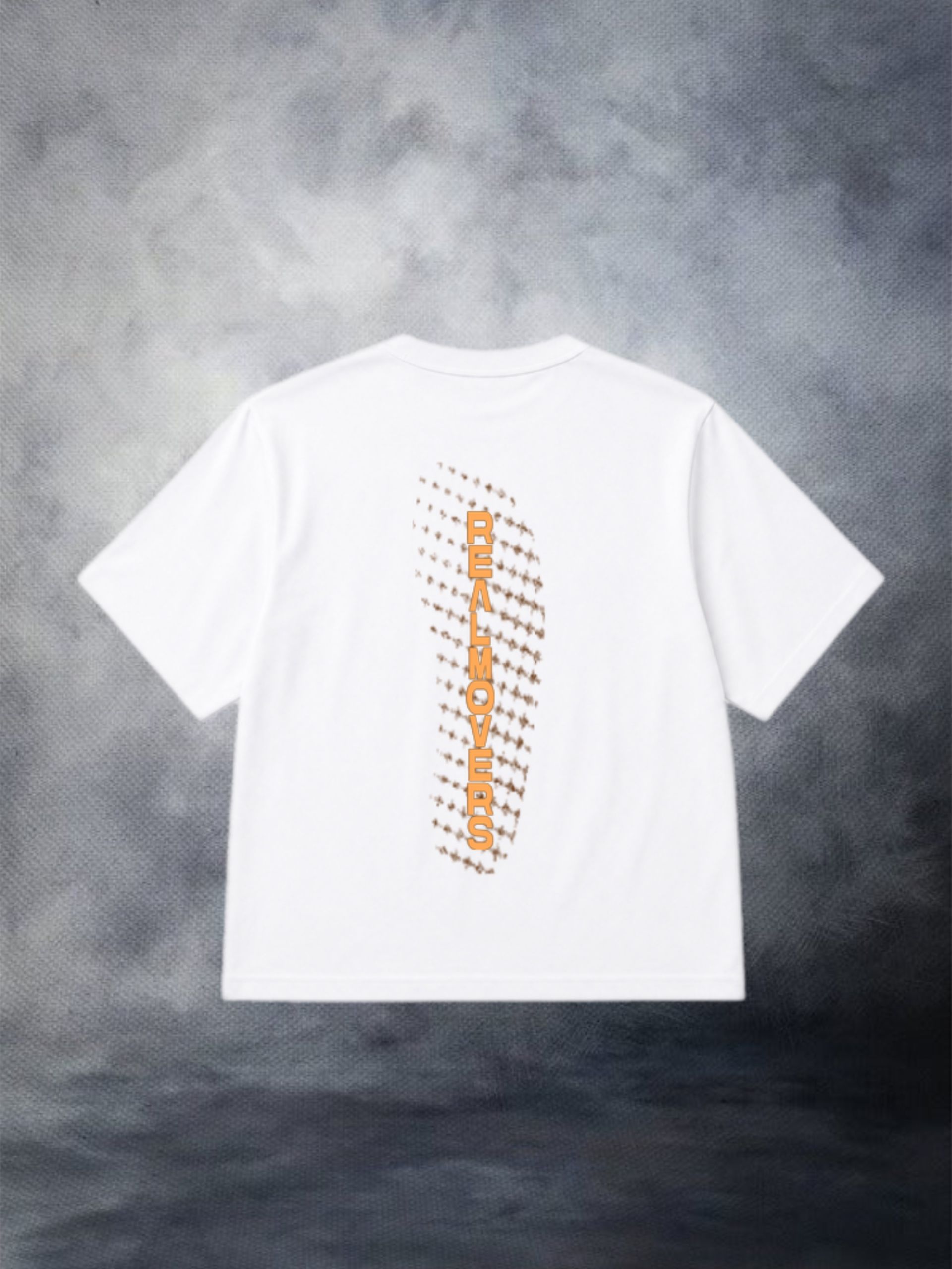Men's Orange/Mocha Brown WLKR Performance Tee