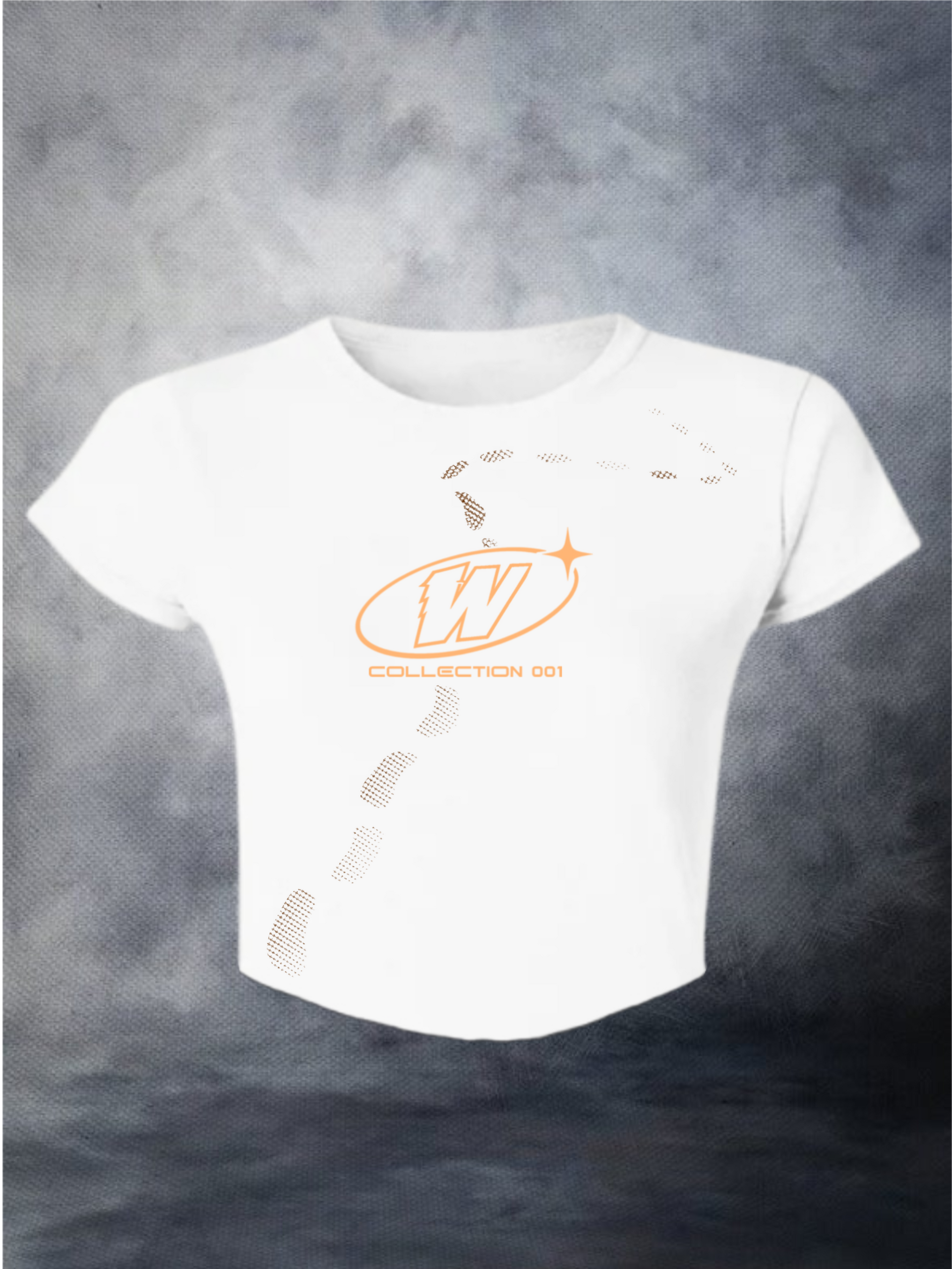 Women's Mocha Brown/Orange WLKR Performance Crop