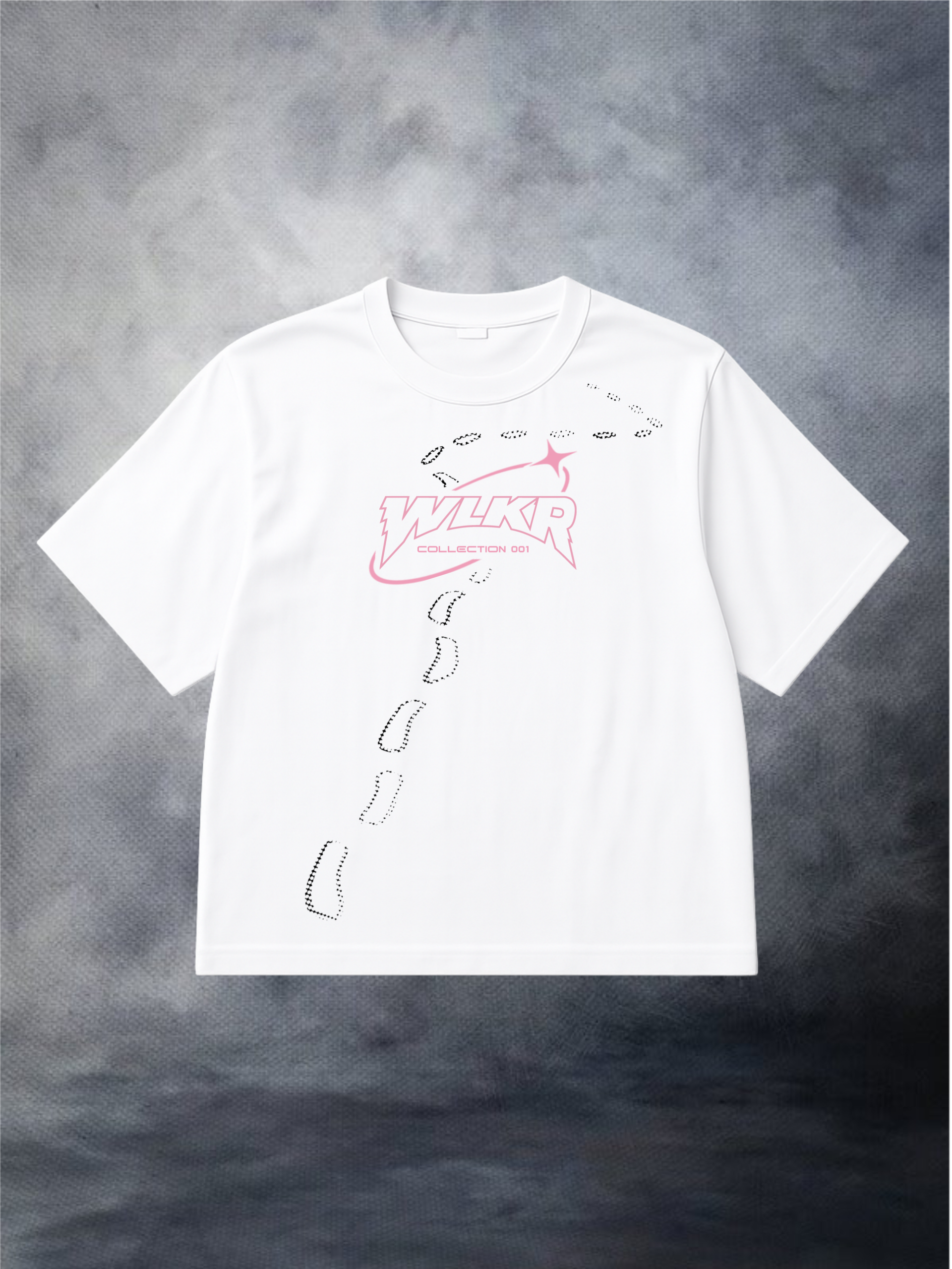 Men's Pink/Charcoal WLKR Performance Tee