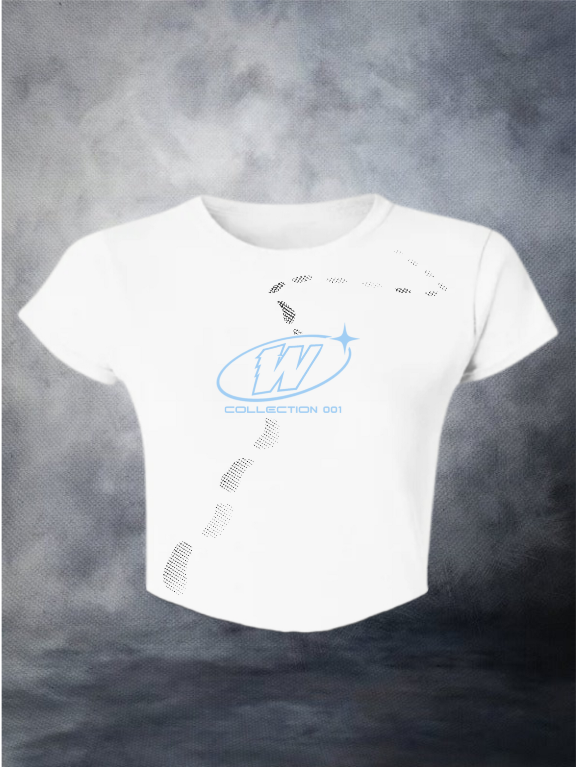 Women's Blk/Powder Blue WLKR Performance Crop