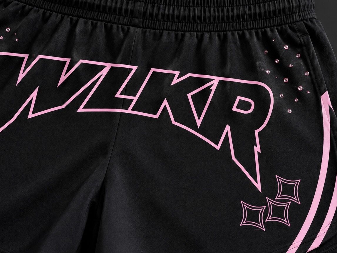 Women's Blk/Pink WLKR Shorts