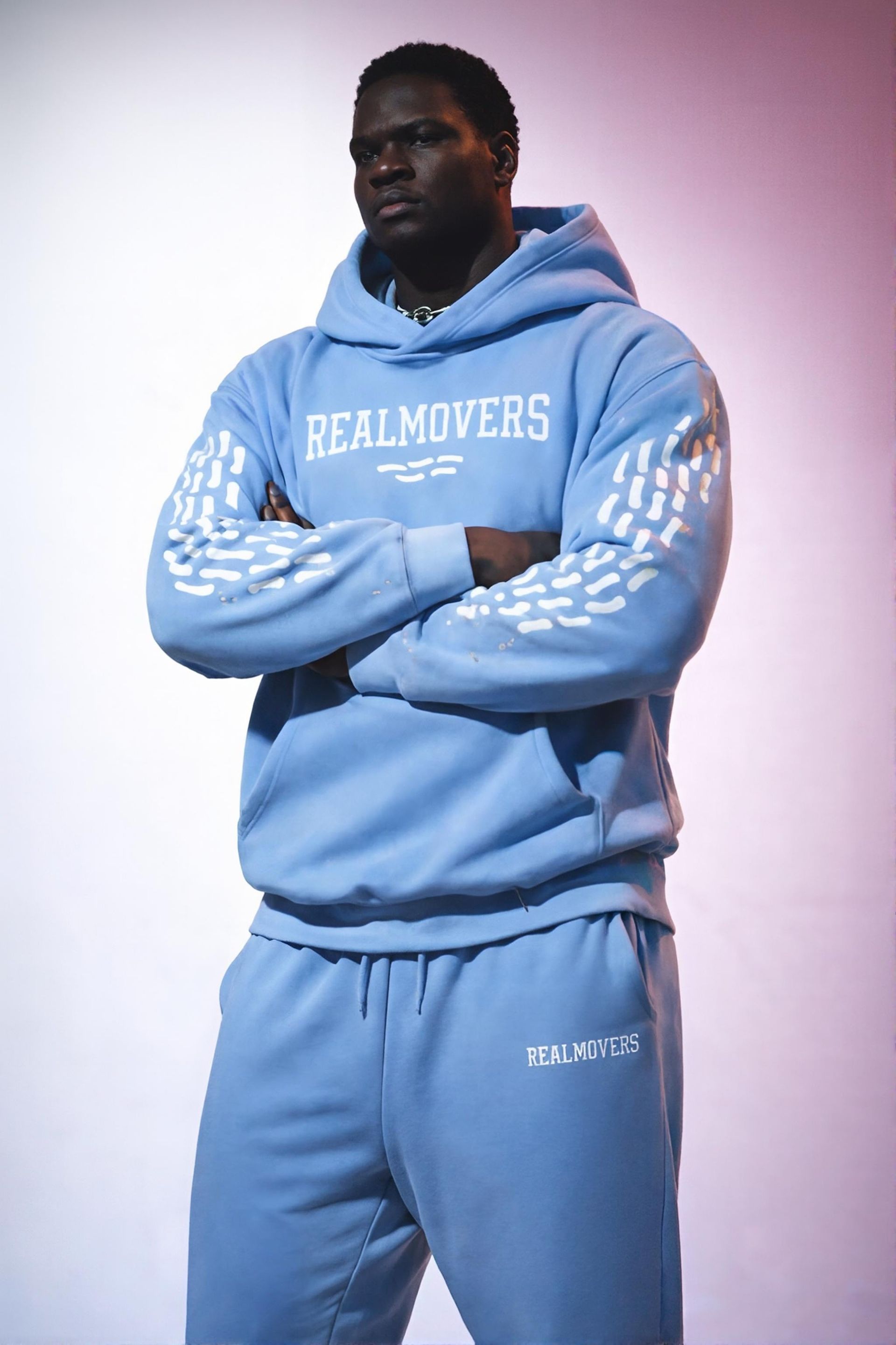 WLKR Sweatpants POWDER BLUE/ WHITE