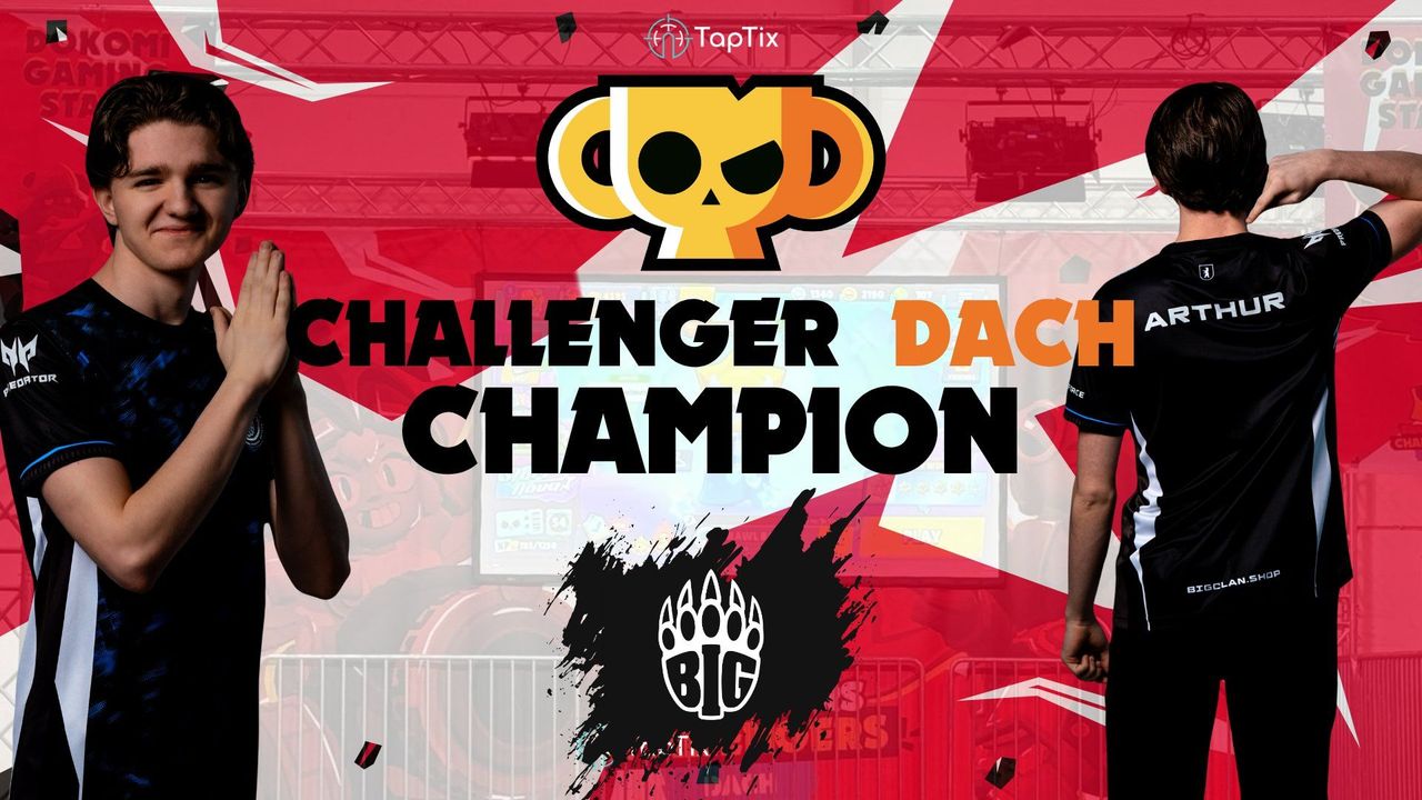 “Challenger DACH Champion” graphic for the winning team BIG