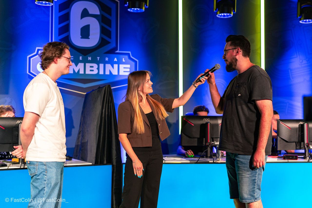 On-stage interview at the R6 Central Combine 2026