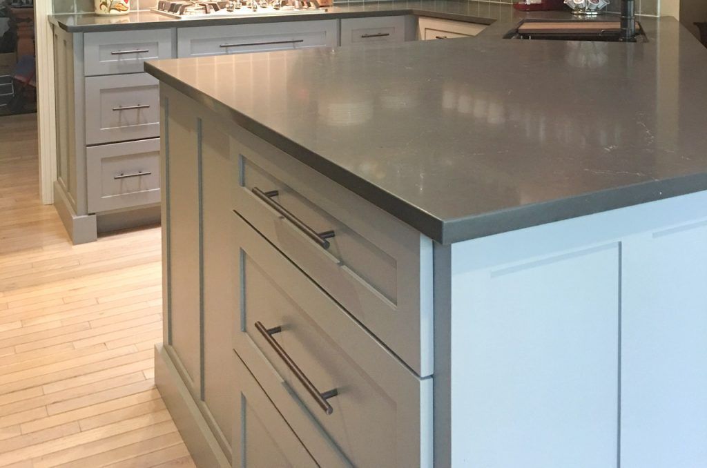 Kitchen With Wooden Cabinets And A Large Island In The Middle — Willard, MO — Bill’s Custom Woodworks