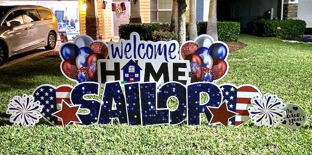 Welcome Home Yard Cards