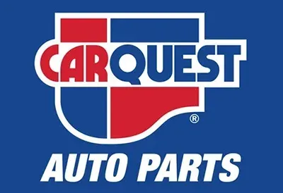 Carquest Auto Parts logo in red, white, and blue on a blue background