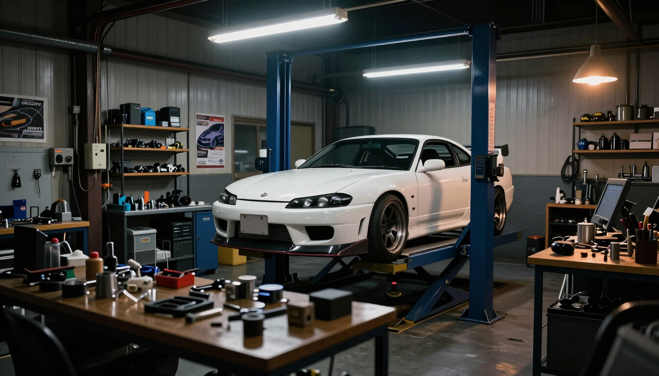 Insider access at tuner workshop