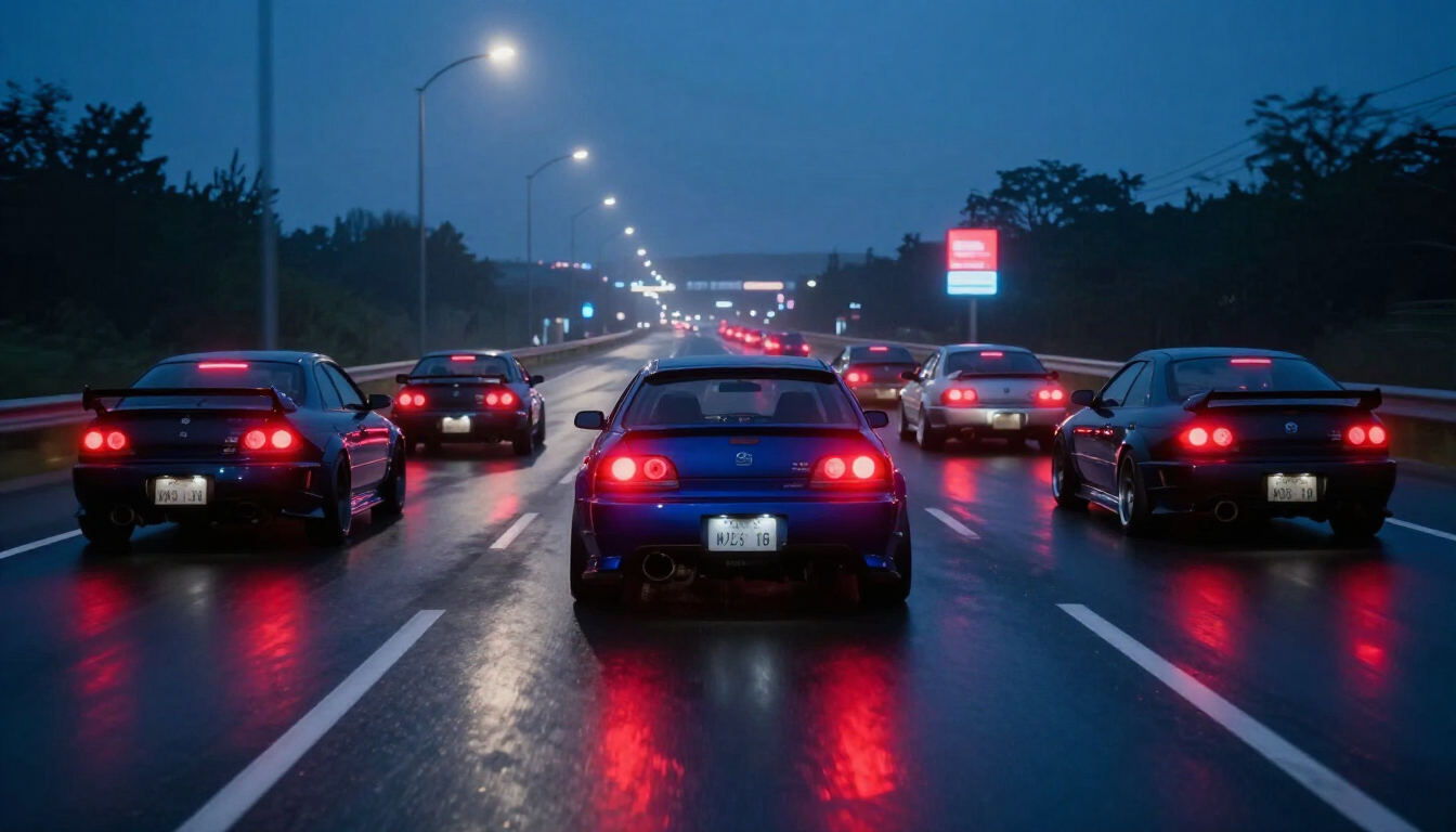 Night cruise on the Wangan
