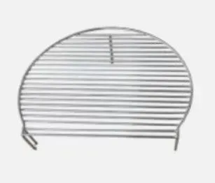 Simple line drawing of a rounded dome with horizontal stripes and two small legs at the bottom