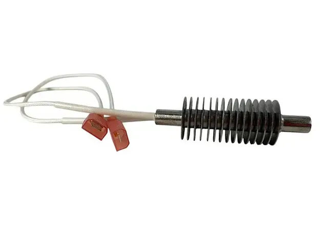 Hair styling brush with metal bristles and black handle on a white background
