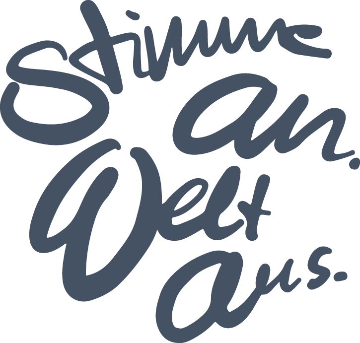 Stimme an. Welt aus.
