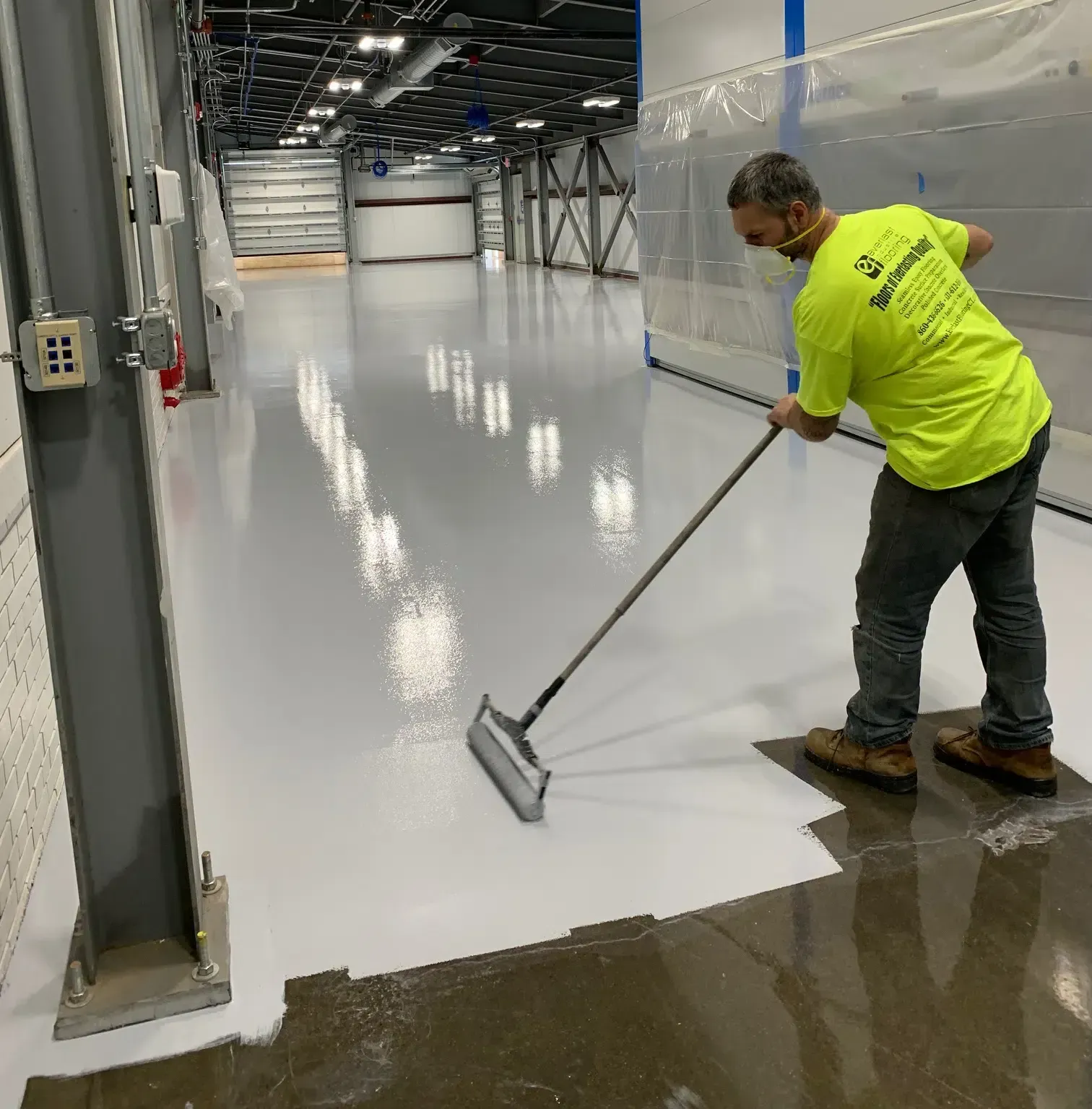 Eco-friendly epoxy industrial flooring in CT, NY, MA and RI