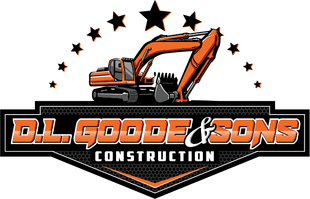 A logo for d.l. goode & sons construction