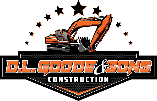 A logo for d.l. goode & sons construction