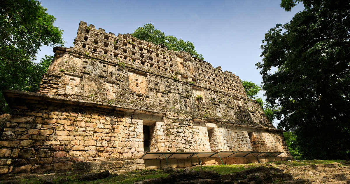 Edificio de piedra en Palenque