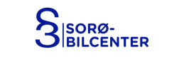 Logo for Sorø Bilcenter, en bilforhandler. Det har et blåt