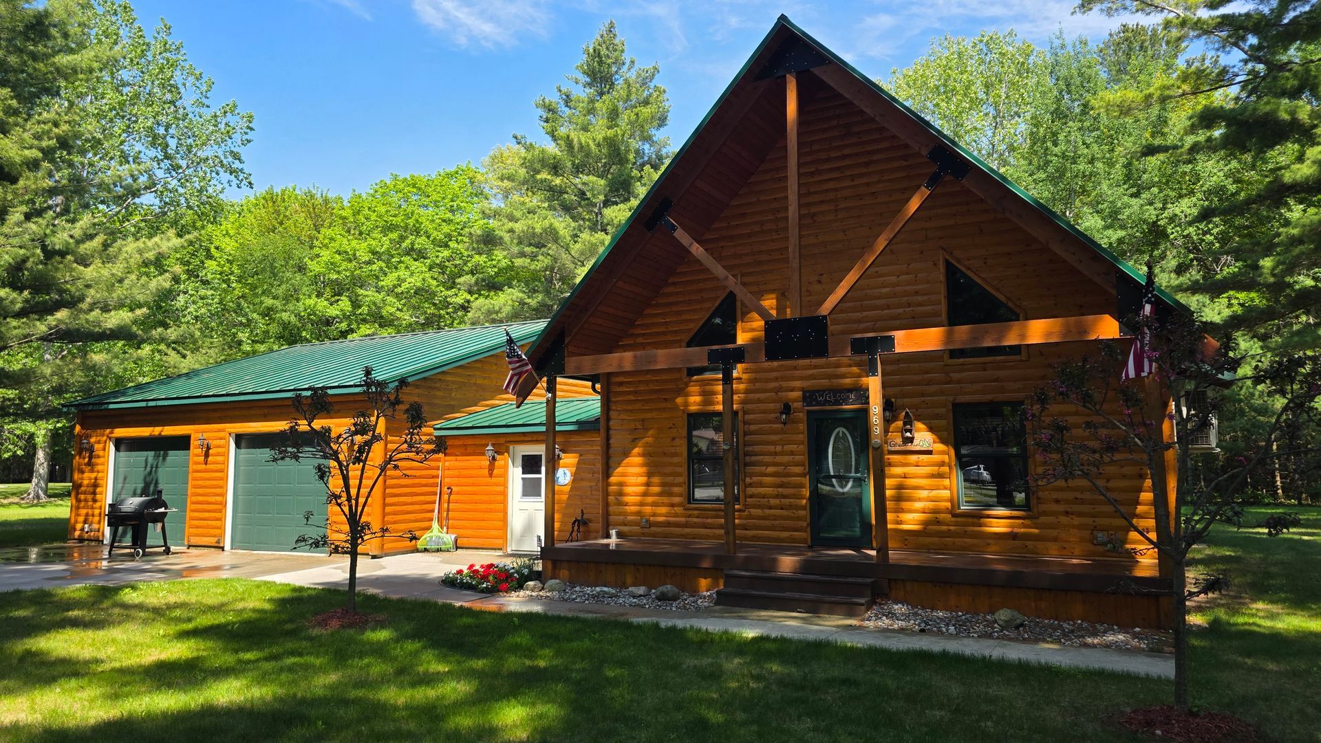 Log Home Washed