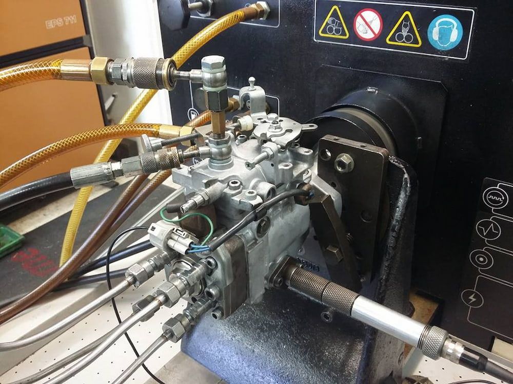 A Machine With a Lot of Hoses Attached to It — Whitsunday Diesel & Marine In Mackay, QLD