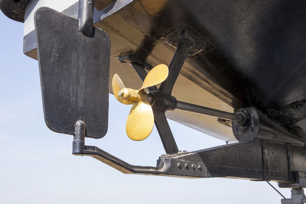 A Close Up of a Propeller on a Boat — Whitsunday Diesel & Marine In Emerald, QLD