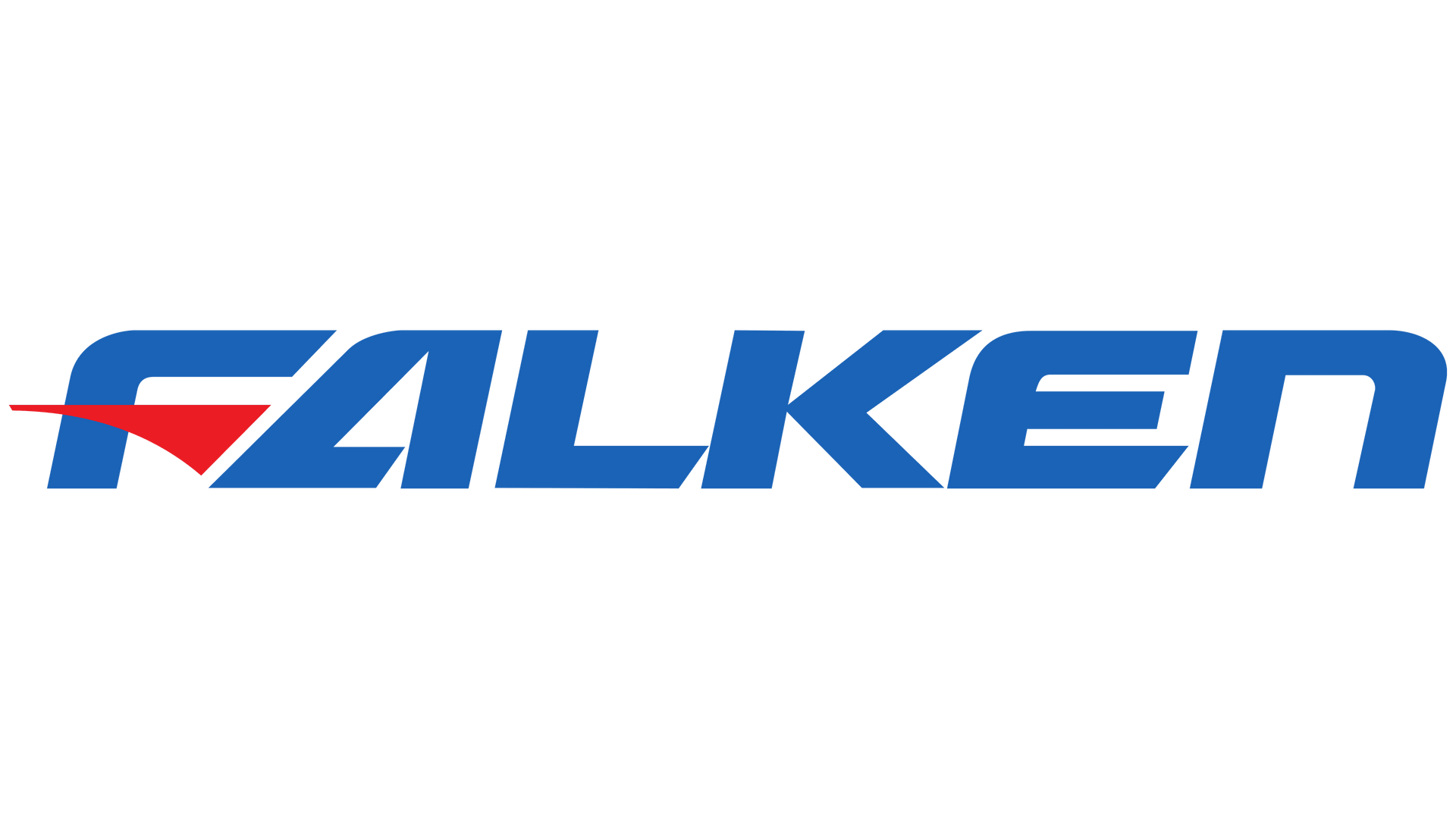 Falken logo in blue and red text on a white background
