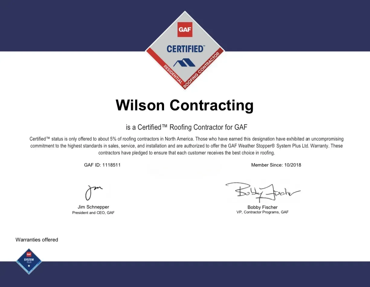 Get roof financing in Vernon, NY with Wilson Roofing & Contracting