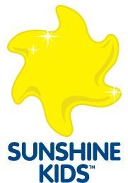 a logo for sunshine kids with a yellow star