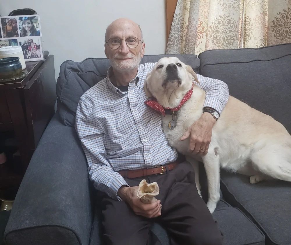 Dr. Kohn And Yellow Lab One